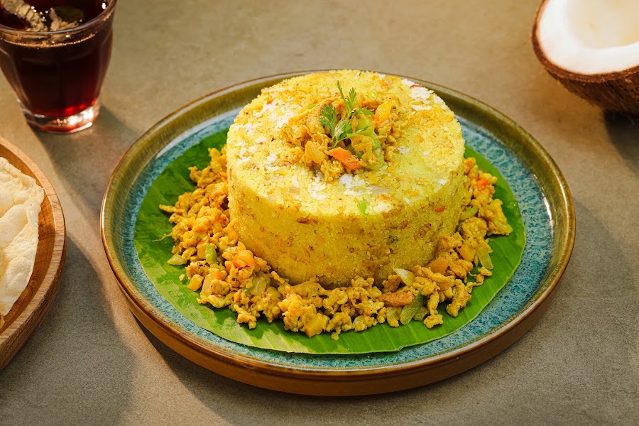 Egg Burji Puttu